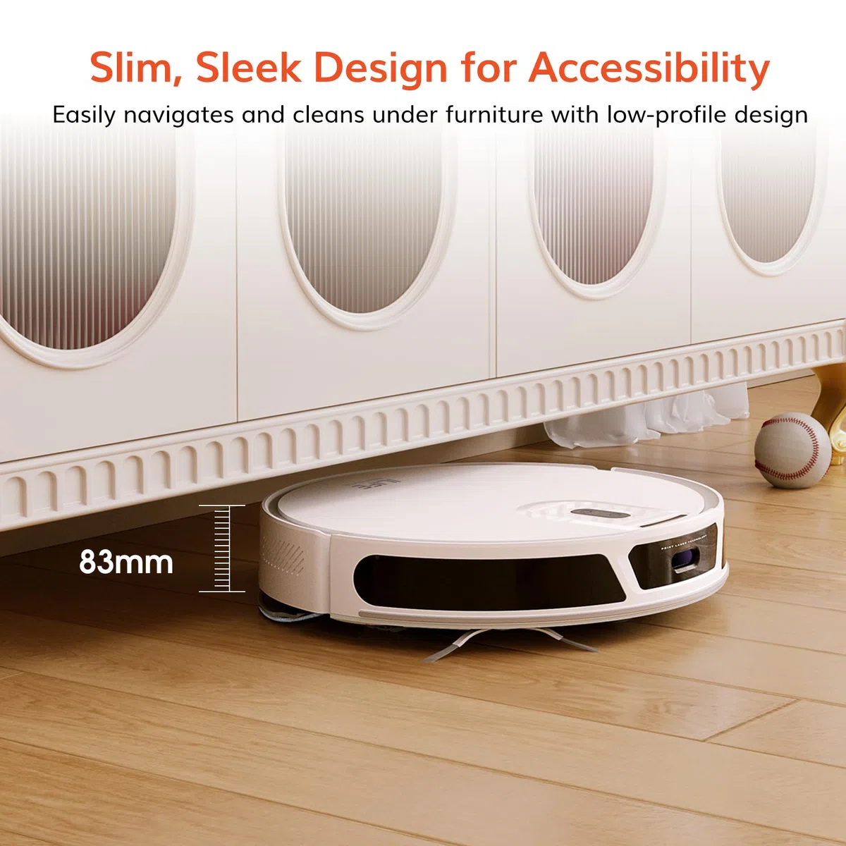 ILIFE Robot aspirador V20 con navegación láser, succión de 5000 Pa, limpieza personalizada, ideal para pelo de mascotas y suelos diversos, compatibilidad con Alexa y Google