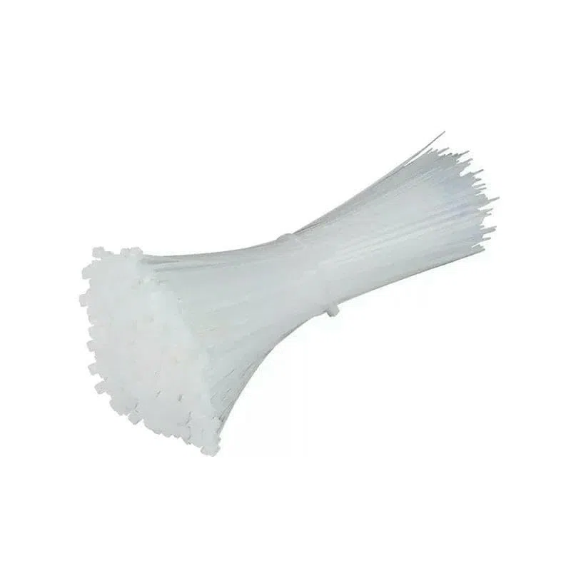 Bridas de nailon grandes, blancas, autoblocantes, de alta resistencia, para sujeción industrial (250/500 unidades), 5 x 350 mm, 8 x 400 mm (paquete de 10).