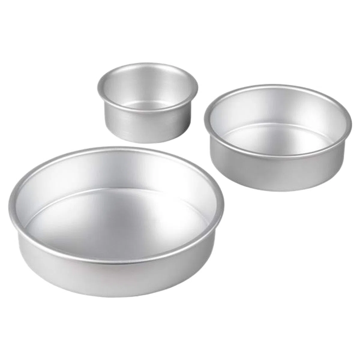 Wilton 2105-0472 Herramientas de Cocina, Aluminio, 4 x 2 in. (10.1 x 5.08 cm), 6 x 2 in. (15.2 x 5.08 cm) and 8 x 2 in. (20.3 x 5.08 cm)