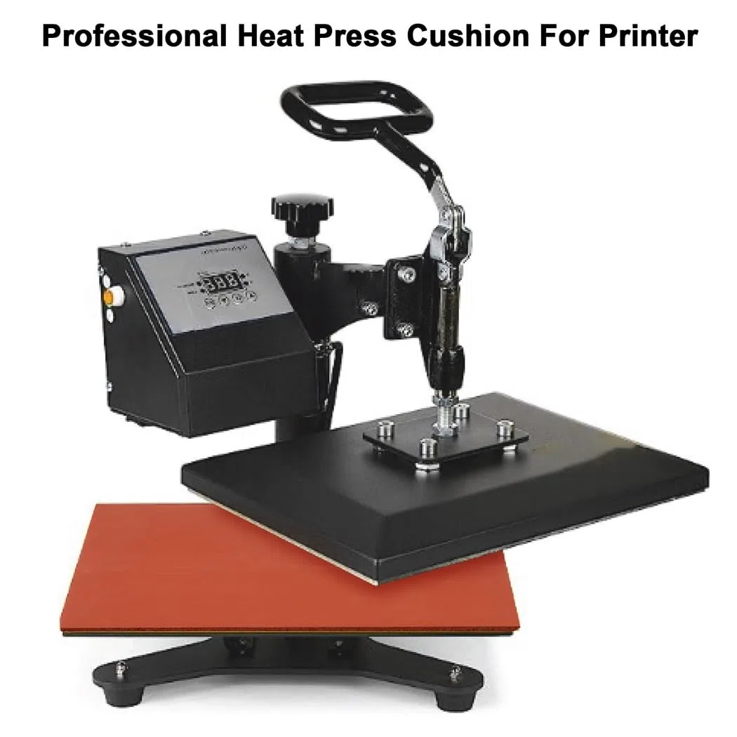 Almohadilla de silicona para prensa de calor de 38 x 38 cm, almohadilla de silicona más gruesa de 0.3 pulgadas para máquina de prensa de calor, almohadilla de repuesto plana de prensa de