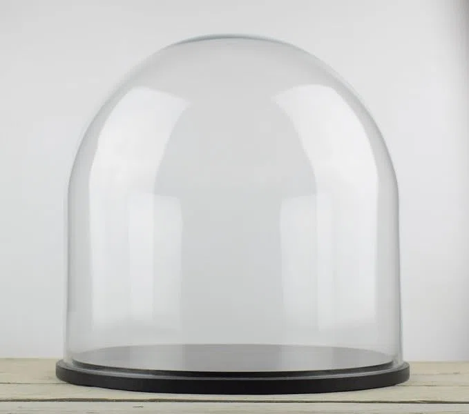 EMH Campana de cristal grande de 35 x 35,5 cm
