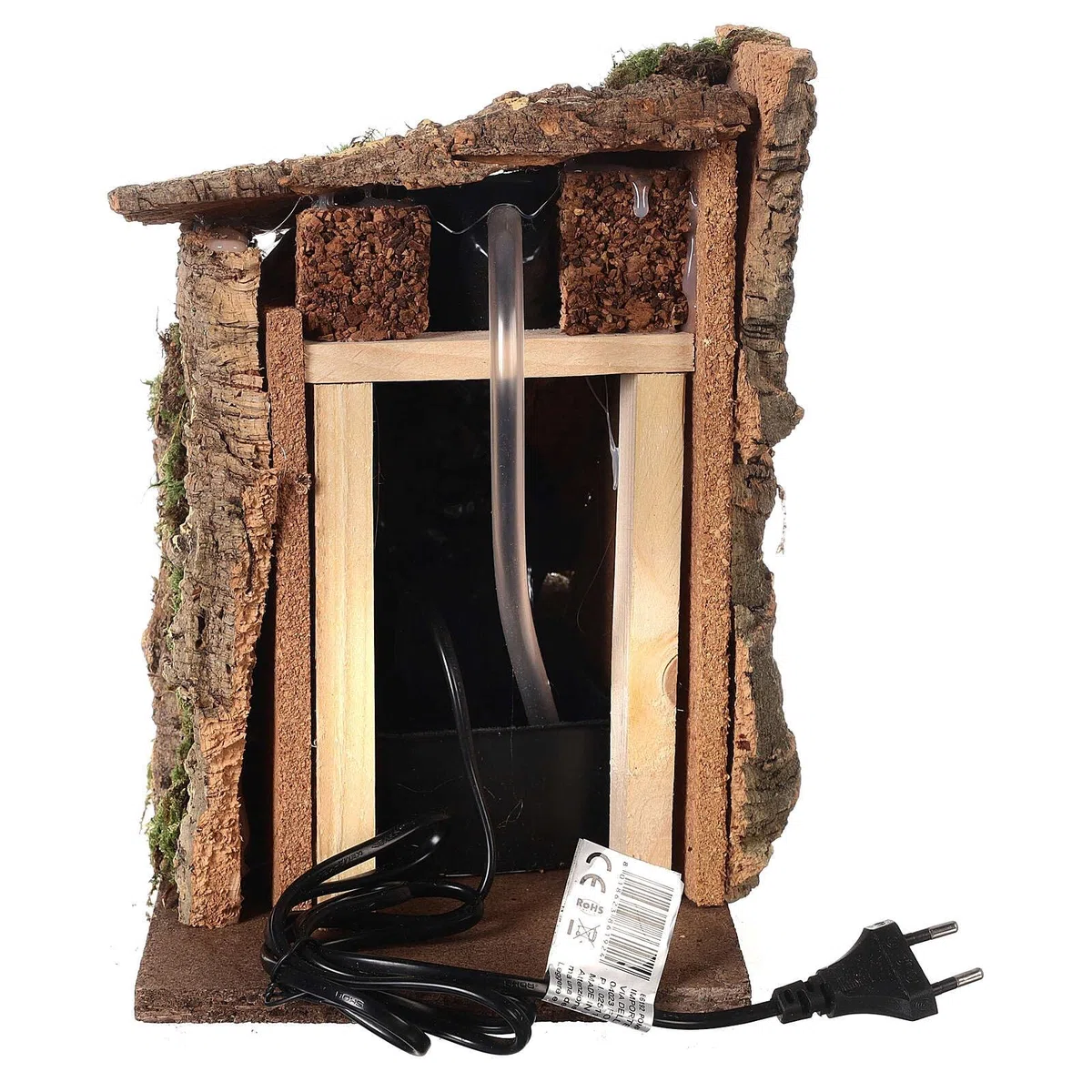 Holyhome Cascada de 18 x 33 x 20 cm (7,08 x 12,99 x 7,87 pulgadas) con puente y oveja para belén