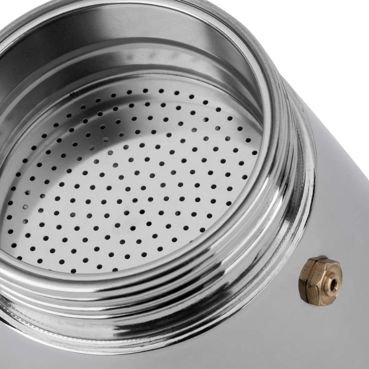 JATA HOGAR HCAF5507 - Cafetera Italiana Inducción 6 Tazas (240 ml) Acero Inoxidable con Jarra de Borosilicato, Moka para Café Espresso, Apta para Inducción, Gas y Vitro, Libre BPA