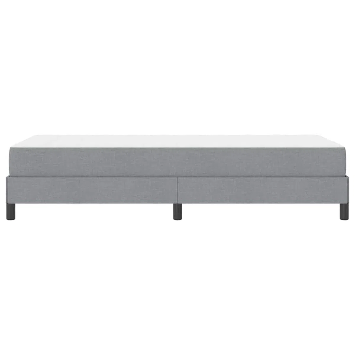 Cama con somier de diseño minimalista para dormitorios modernos - Estructura de madera y tela transpirable - 193 x 90 x 45 cm - Para descanso individual y de pareja