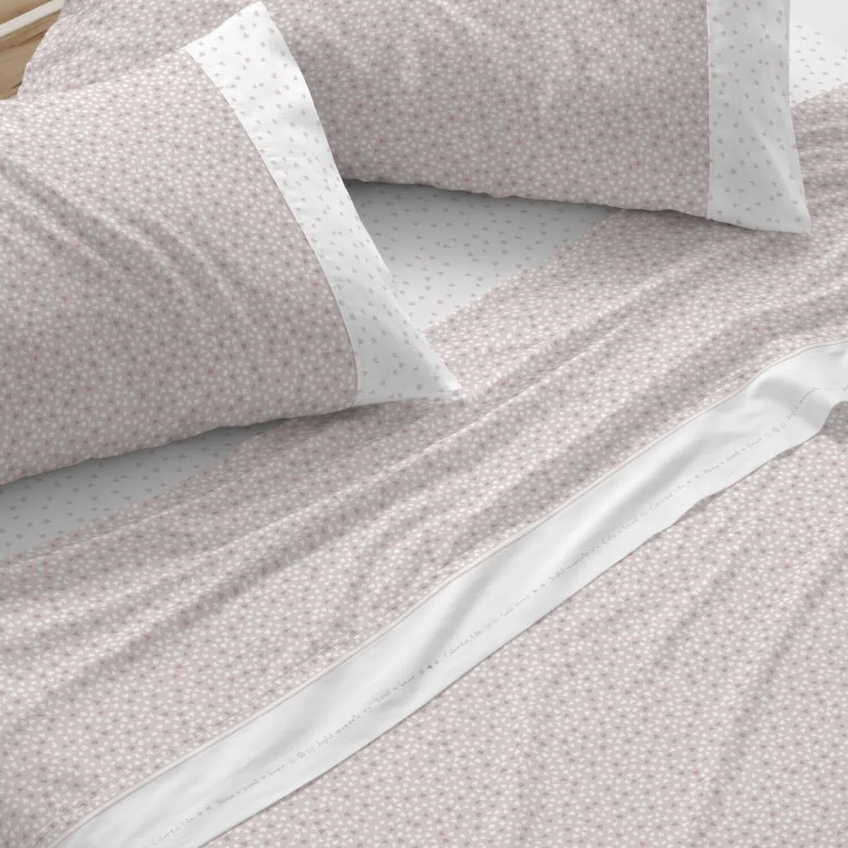 Burrito Blanco | Juego de sábanas Infantiles | Cama de 90cm. (+Medidas Disponibles) | Diseño 183 | Color Nude (90x190/200cm.)