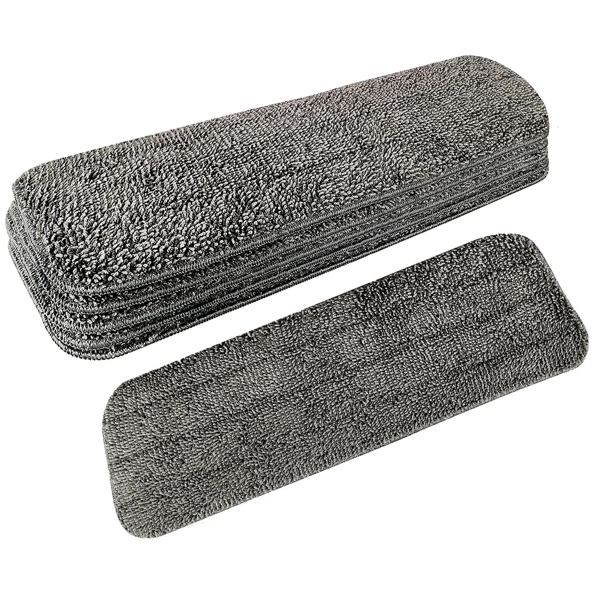 Paquete de 6 Cabezales de Repuesto de Microfibra para mopas húmedas y secas, Almohadillas de Limpieza de Piso Premium, recambios de Repuesto Reutilizables compatibles con el Sistema de Cuidado de
