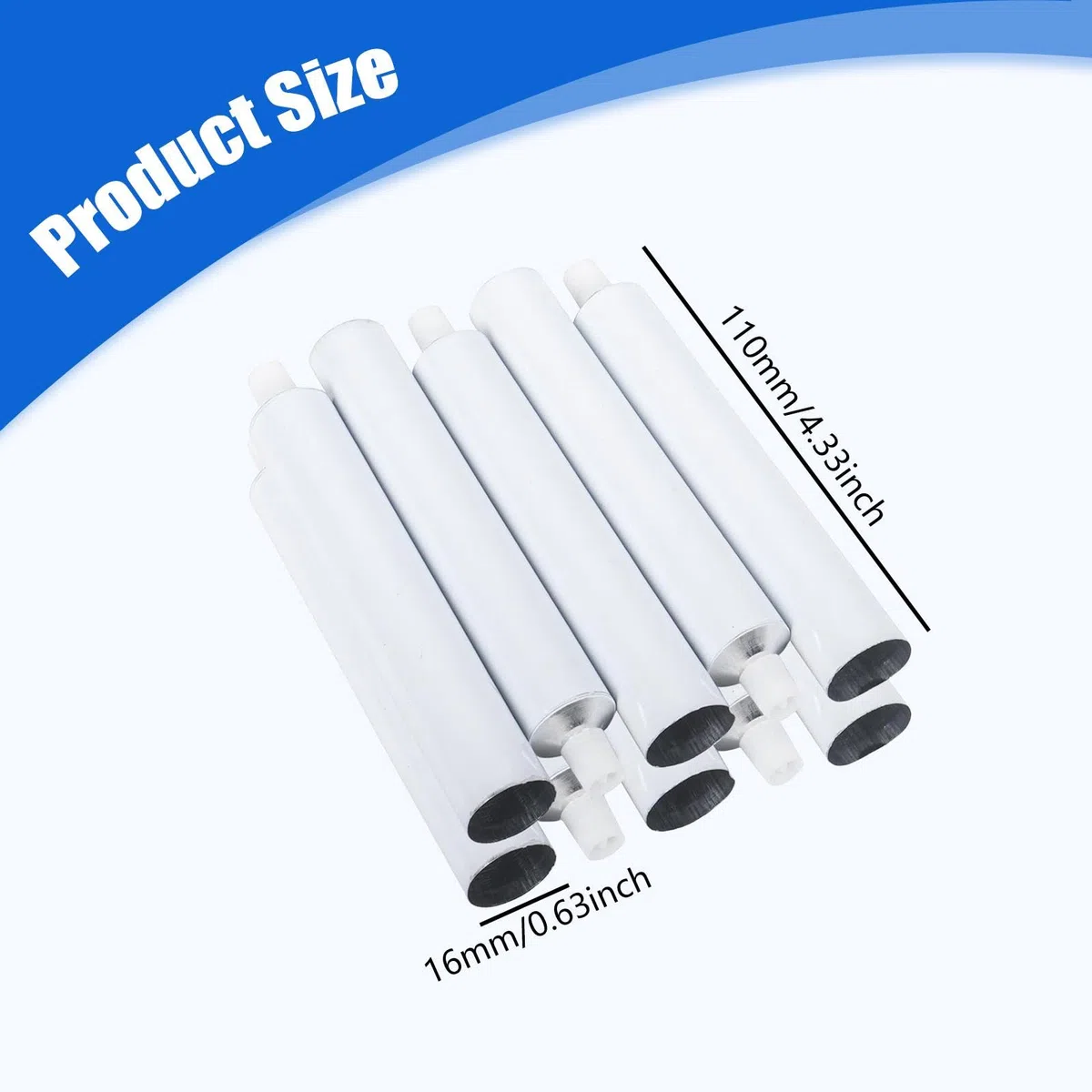 perfk 10 Tubos vacíos para Pintura al óleo, Tubos vacíos para Pasta de Dientes, envases rellenables con tapón de alfiler para de Pasta de Dientes