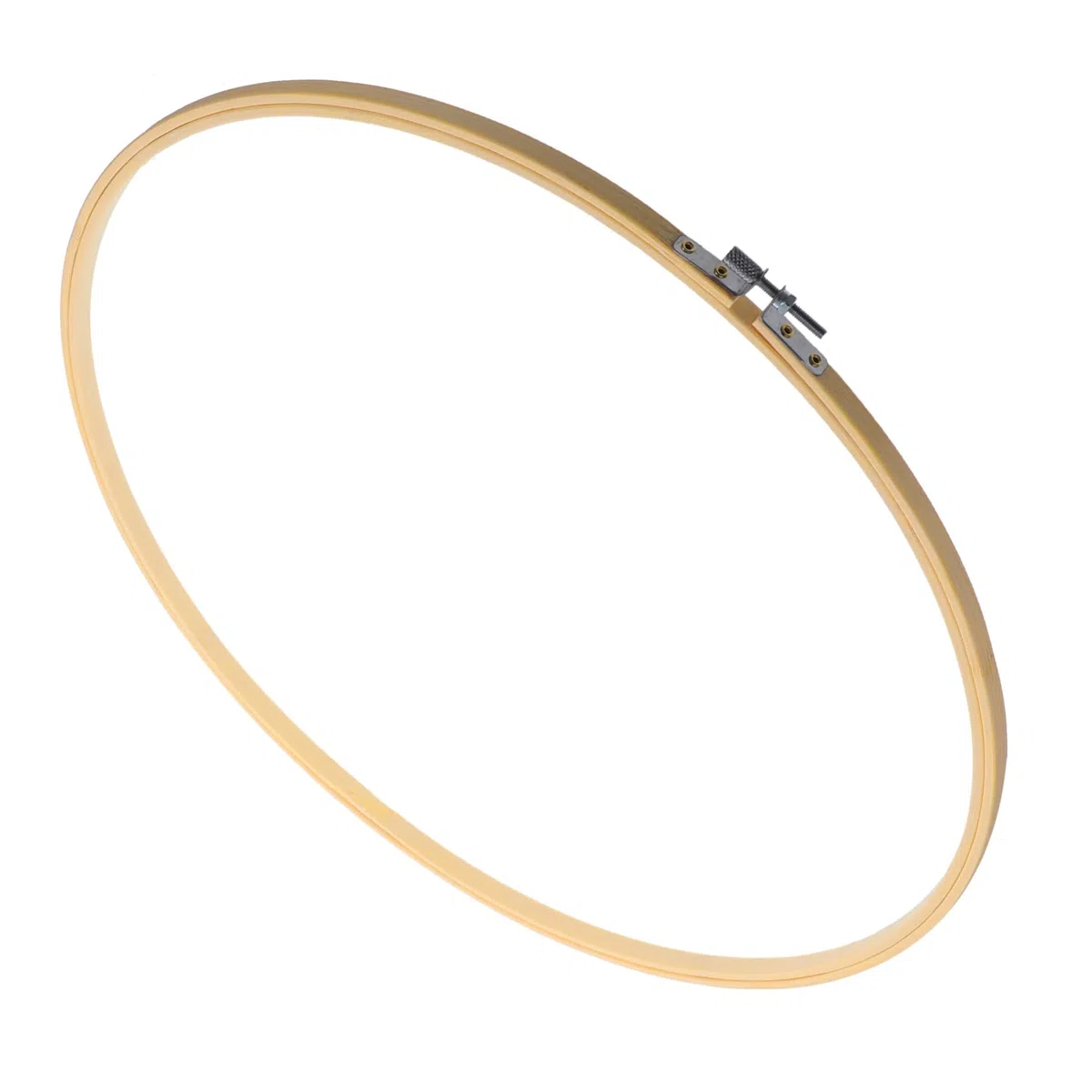 DIYEAH Marco de aro de bordado de bambú de 40 cm para proyectos de manualidades, punto de cruz y costura tradicional, anillo ajustable para manualidades y manualidades fáciles
