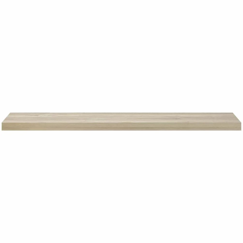 Estantería flotante de 120 x 23,5 x 3,8 cm, madera de roble MDF y metal, con sistema de fijación invisible, soporta hasta 10 kg, para salón, pasillo, dormitorio