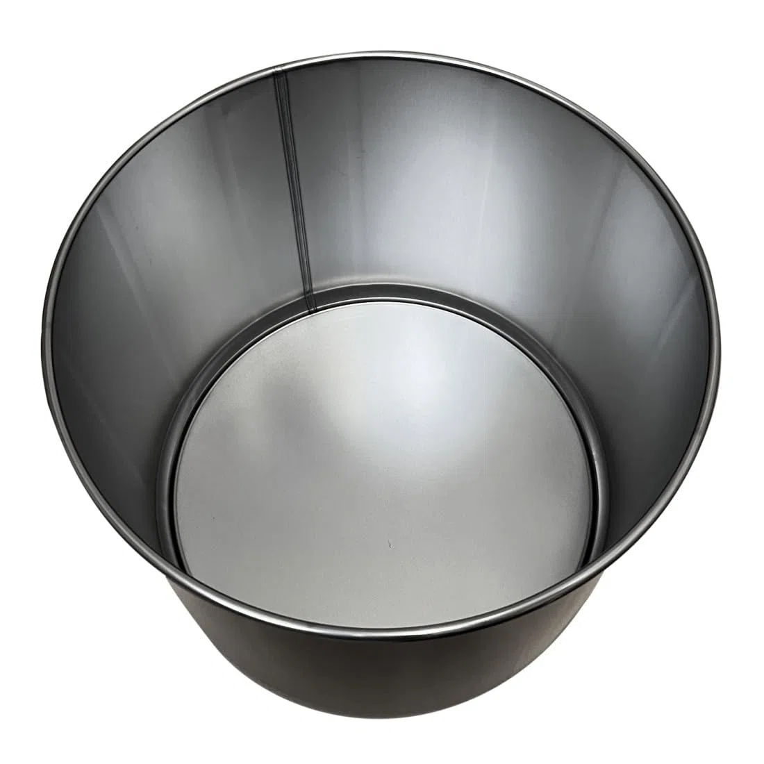 Barril de acero de 30 litros con tapa extraíble, barril de aceite de metal, apto para extracción de polvo ciclónico, color negro