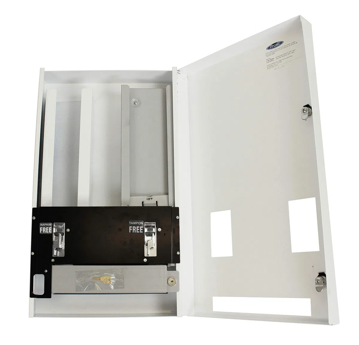 Frost Dispensador de servilletas y tampones 608-1, color blanco
