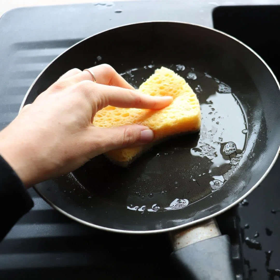 andoo Esponjas para el hogar | Esponja de limpieza orgánica, Esponja de cocina, Esponja de cocina, Esponja para platos, Biodegradable, Respetuoso con el medio ambiente (40 unidades)
