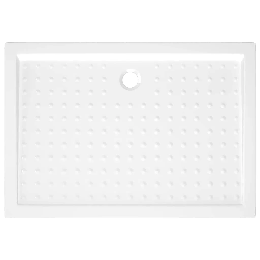 Genérico Plato de Ducha con Puntos ABS Blanco 70x100x4 cm,Bricolaje,Fontanería,Piezas y Herramientas para componentes de fontanería,Artículos de Ducha,Platos de ducha-148899