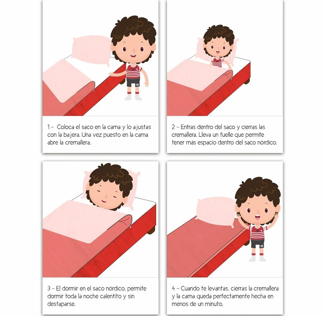 ICEHOME Saco Nórdico con Relleno Cama 90, 100% Algodón, Juego de Saco Nórdico 90x190/200 cm + Relleno de 300 gr + 1 Funda de Almohada 45x110, House Animal