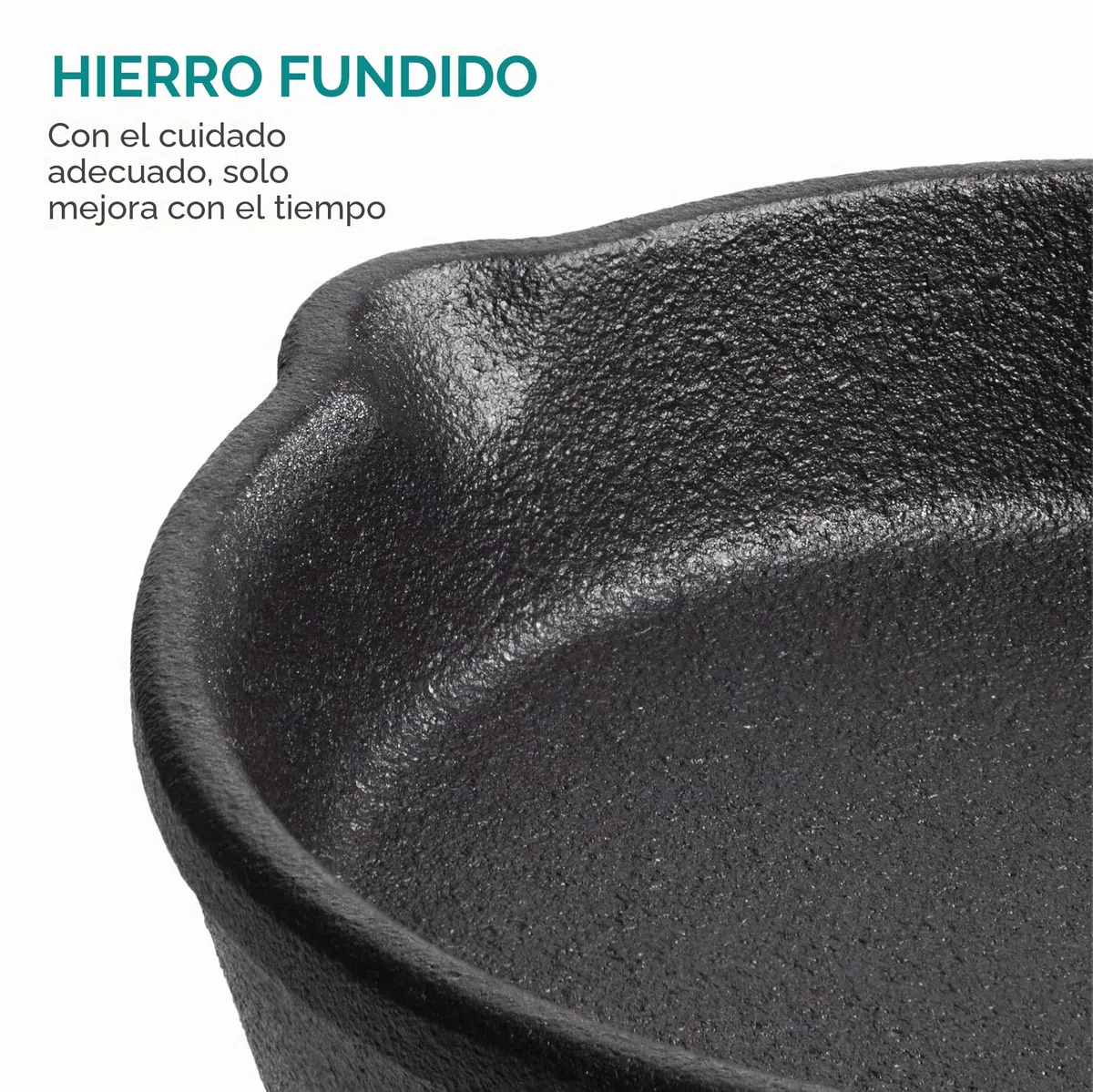 Navaris Mini sartenes de Hierro Fundido - 2X sartén para Huevos Tortillas Pancakes Muffins - con Base de Madera - Apta para Horno y BBQ - ⌀ 10,2 cm