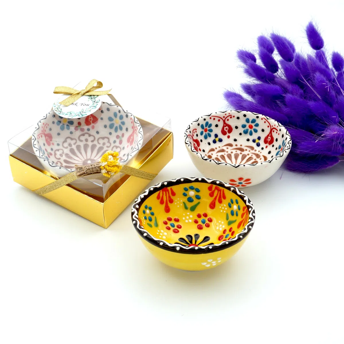 Recuerdos de Boda para Invitados – Cuencos de Cerámica Hechos a Mano | Detalles Elegantes para Bodas, Bautizos y Comuniones, (juego de 30)