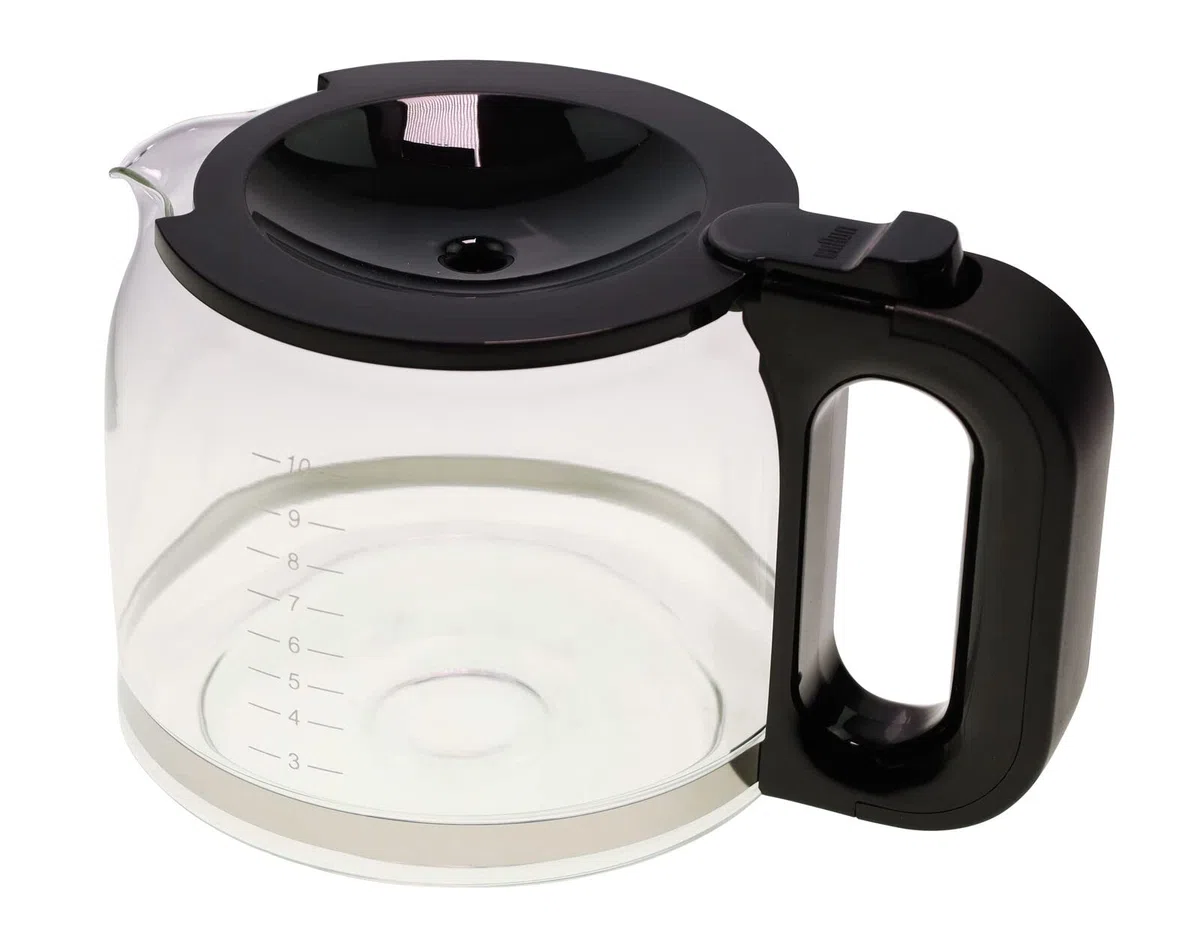 Jarra de cristal compatible con la cafetera Braun AS00001538 KF1100 Breakfast Series 1