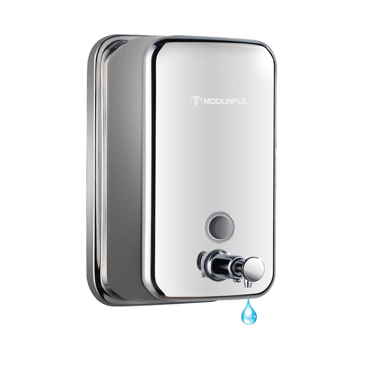 Dispensador de jabón de Mano, dispensador Manual de jabón de Acero Inoxidable para baños comerciales y domésticos, Montaje en Pared Bomba de jabón líquido para Cocina, Restaurante, Capacidad M-1618