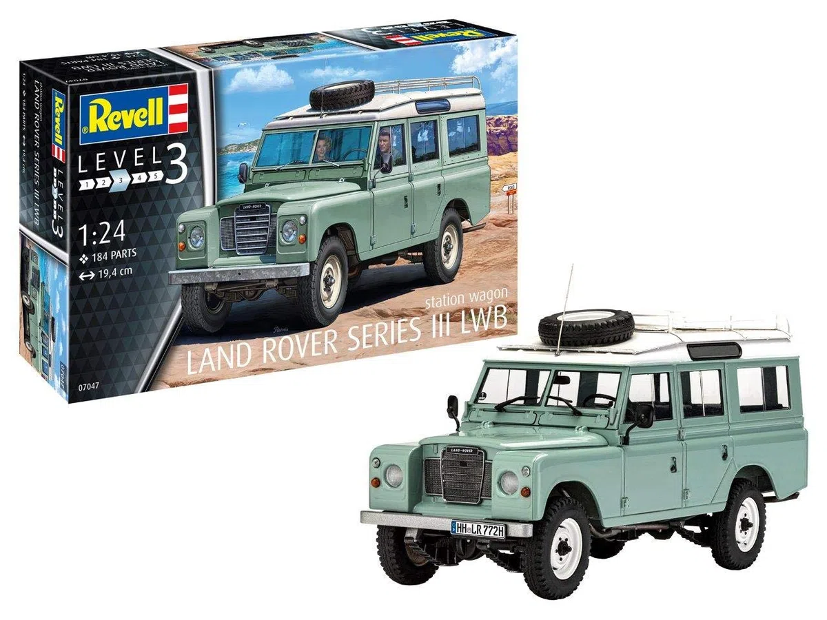 Revell GmbH Revell 07047 7047 - Kit de Modelos de plástico para Land Rover Serie III, Multicolor, 1/24