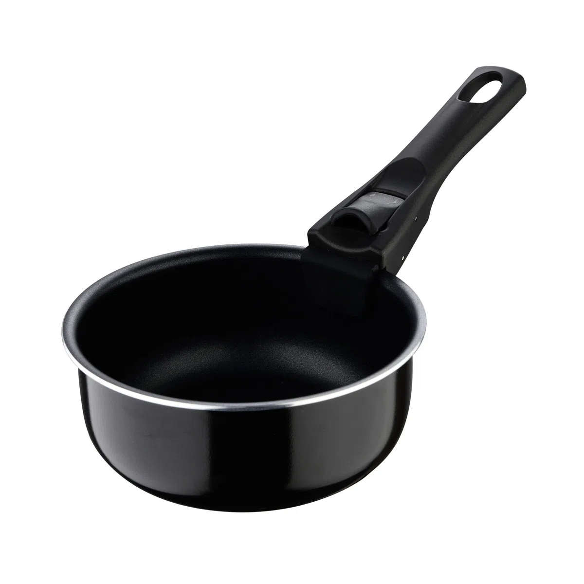 Bergner Black Edition Juego de 3 Cazos de Cocina de 16, 18 y 20 cm + Mango Ergonómico ExtraíbleAluminio Prensado y Antiadherente Todo Tipo de Cocinas y Horno, 16 cm | 18 cm | 20 cm