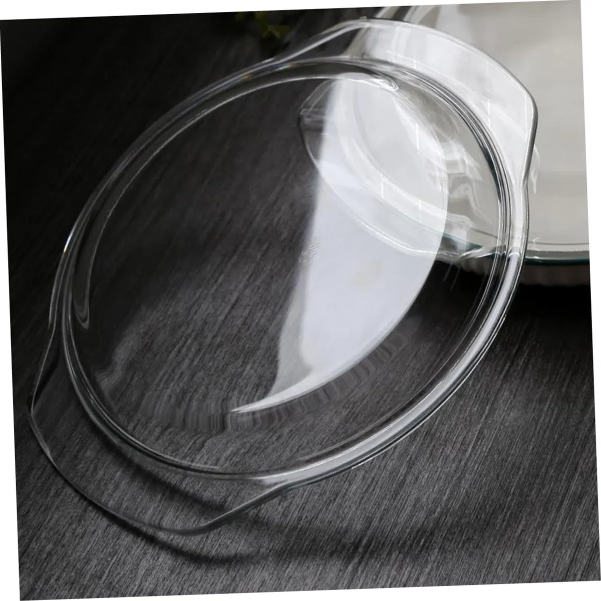 Tapa Antisalpicaduras Para Horno Microondas De Cristal Cubierta Reutilizable Transparente Para Alimentos Cubreplatos Para Cocinar Y Calentar 8.11X7.00X0.86In 1 Pieza