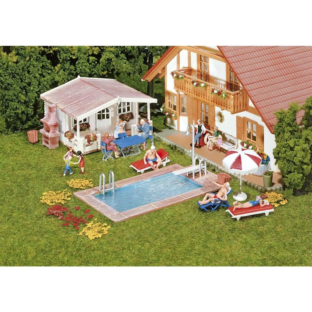 Faller 180542 - Maqueta de jardín con Piscina [Importado de Alemania]