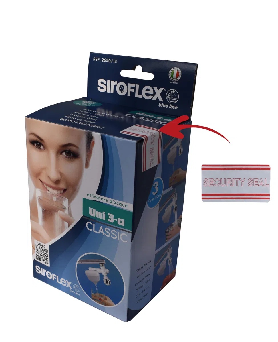 Siroflex 2650/1S Classic UNI 3-A Purificador de agua doméstico con atomizador-aireador con rótula Sirius|Purificador-Filtro de agua para el grifo de la cocina|Eliminación de cloro