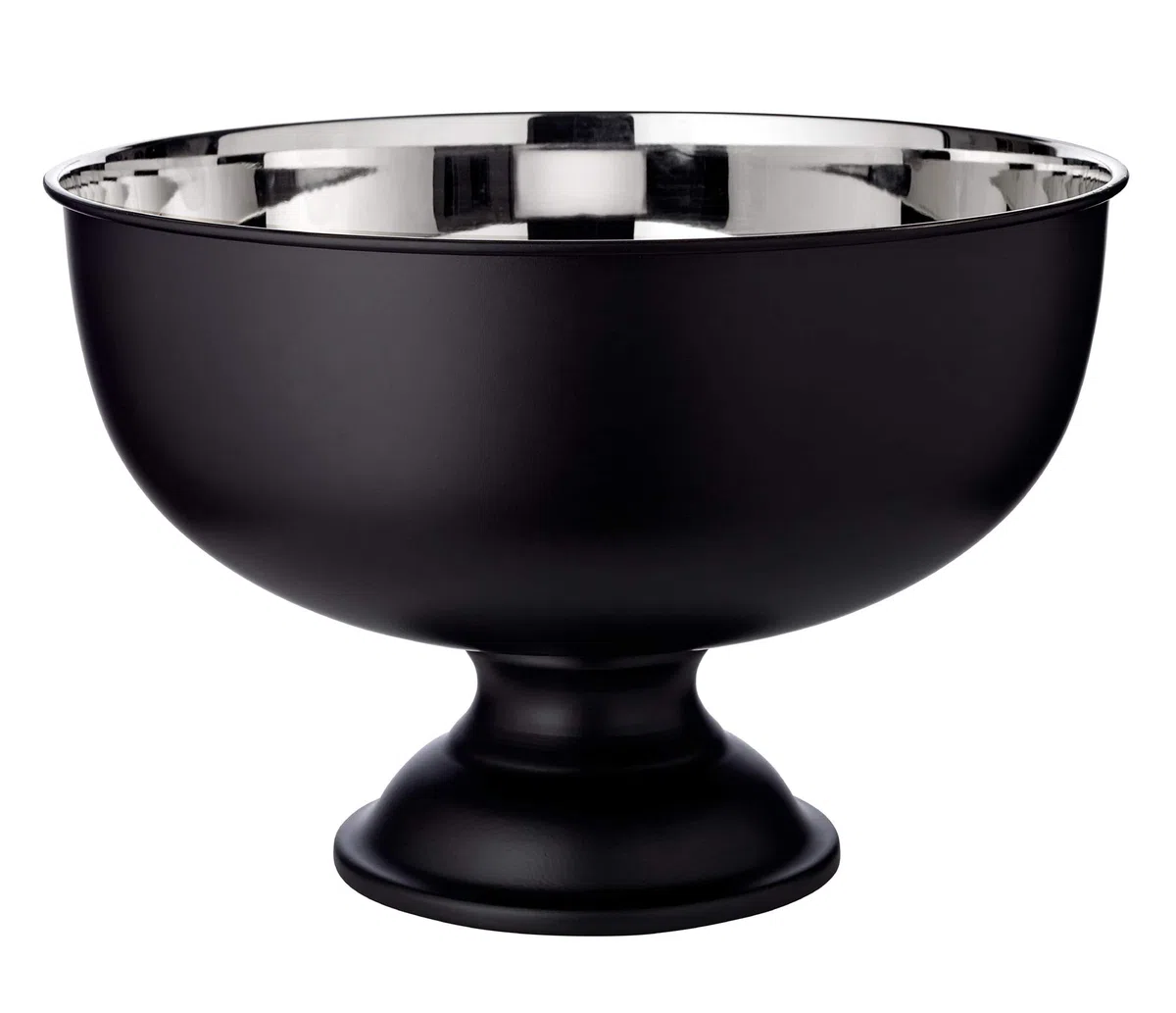 EDZARD Champanera Pearl (Ø 36 cm, H 25 cm), acero inoxidable, de doble pared, para 5 botellas – enfriador de botellas grande, enfriador de vino, cubitera grande
