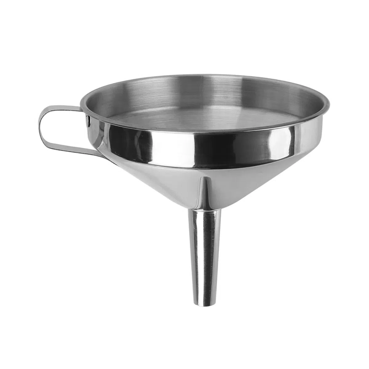 Embudo de Boca Ancha Acero Inoxidable con Filtro Desmontable for enlatar, Cocina, Bar, Vino, Cerveza, Frasco Aceite(L)