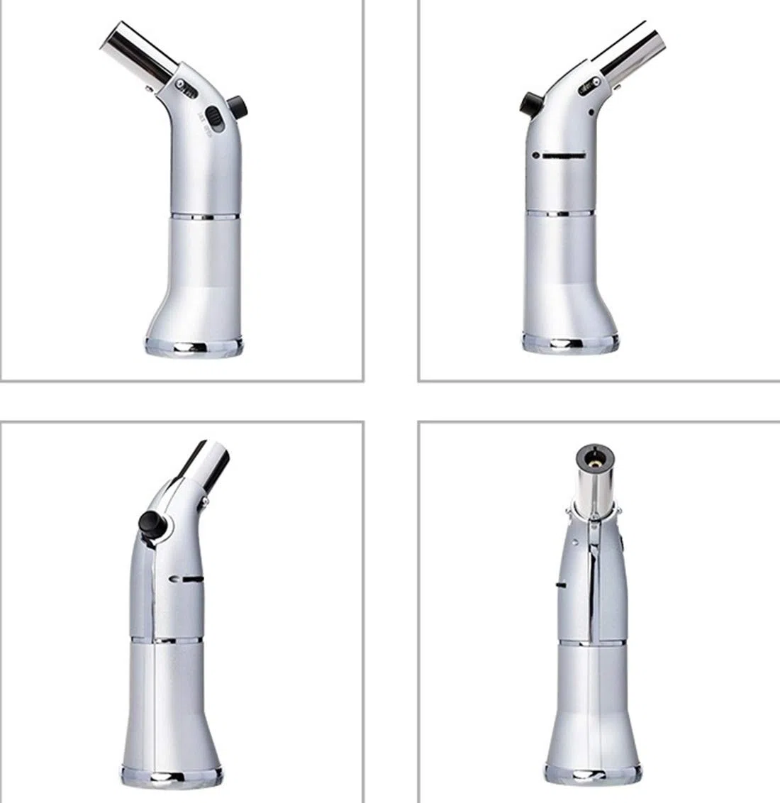 Soplete Antorcha Soplete de Cocina Antorcha de Gas de Llama Ajustable con Bloqueo de Seguridad Adecuado para Barbacoa/Horneado/Soldadura