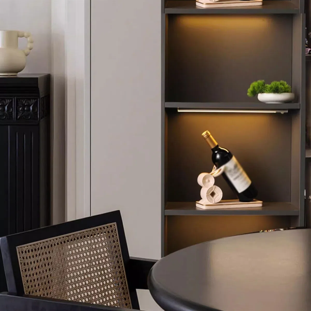 Soporte para vino Conejo Botellero Enfriador de vino Objetos decorativos Portabotellas Organizador