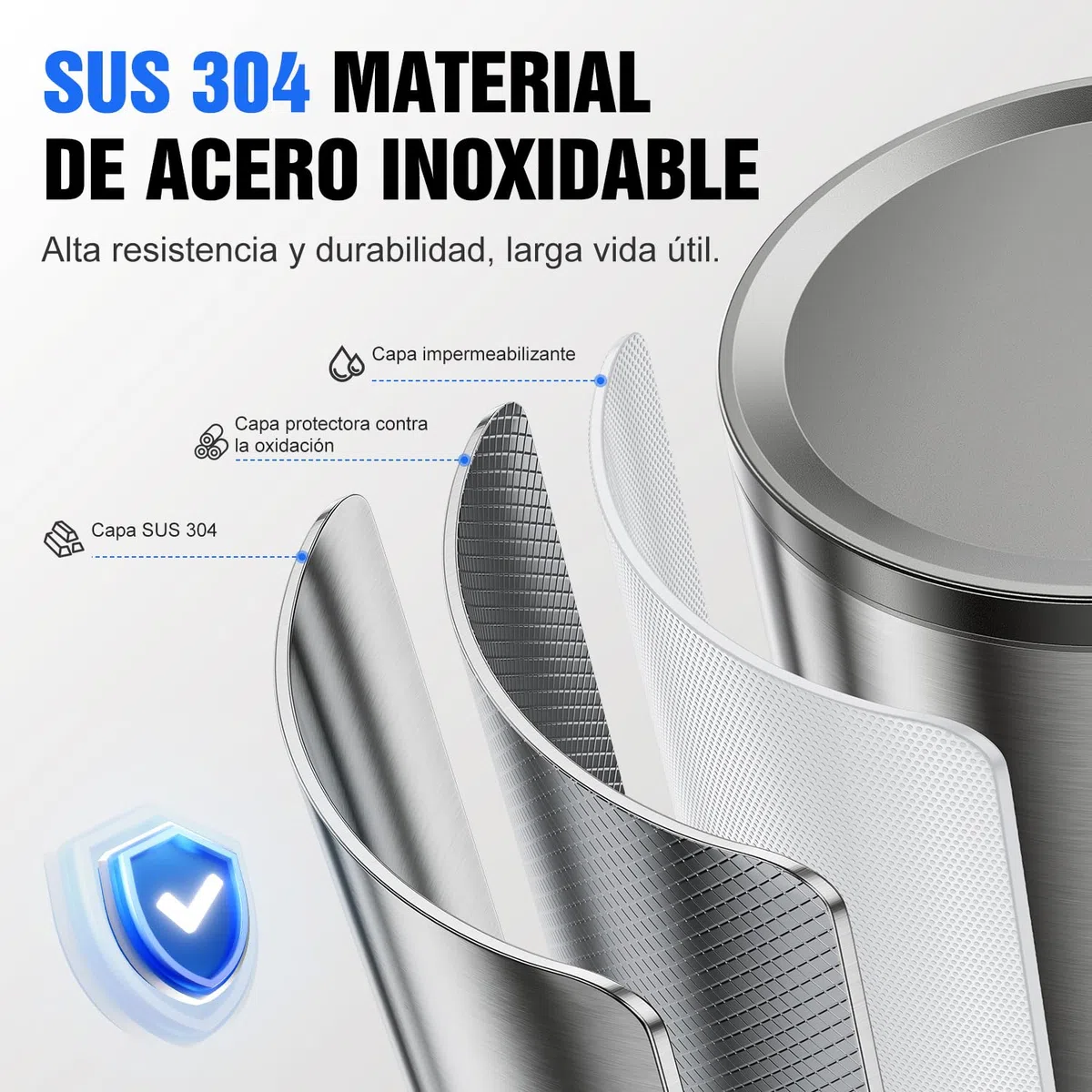 Fantictas Dispensador de jabón automático sin contacto, acero inoxidable, 11,5 oz, 3 niveles ajustable, dispensador de jabón de manos con bomba de sensor recargable para cocina y baño jabón de espuma