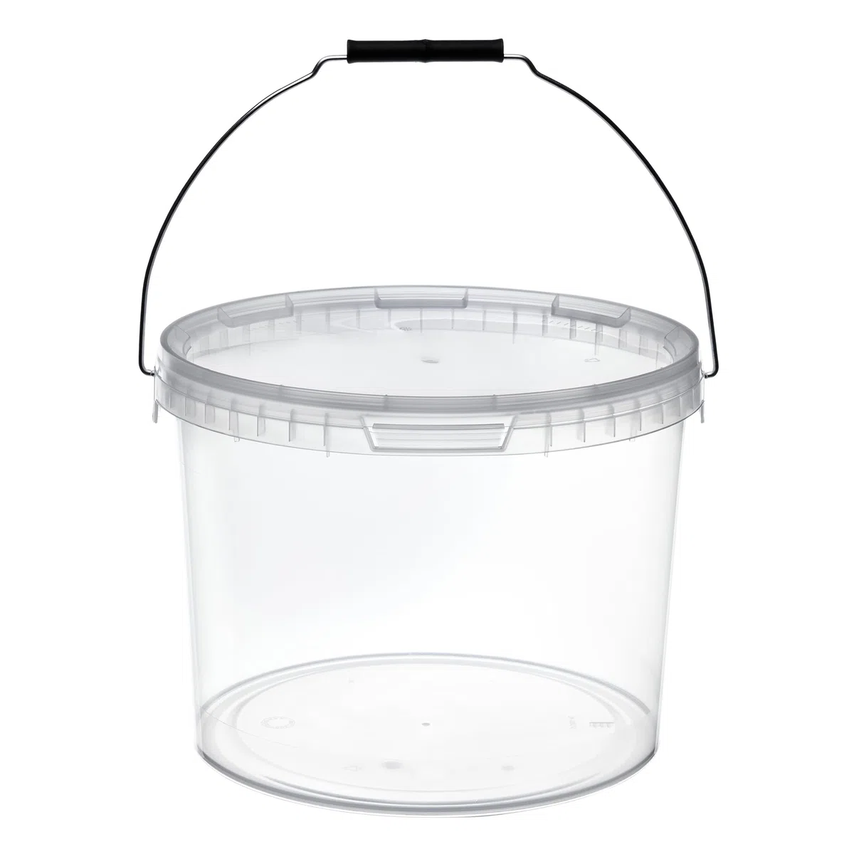 Garronda Cubo con Tapa 10 L 10 Piezas Transparente GD-0072 | Para el Almacenamiento de Alimentos y Productos Químicos