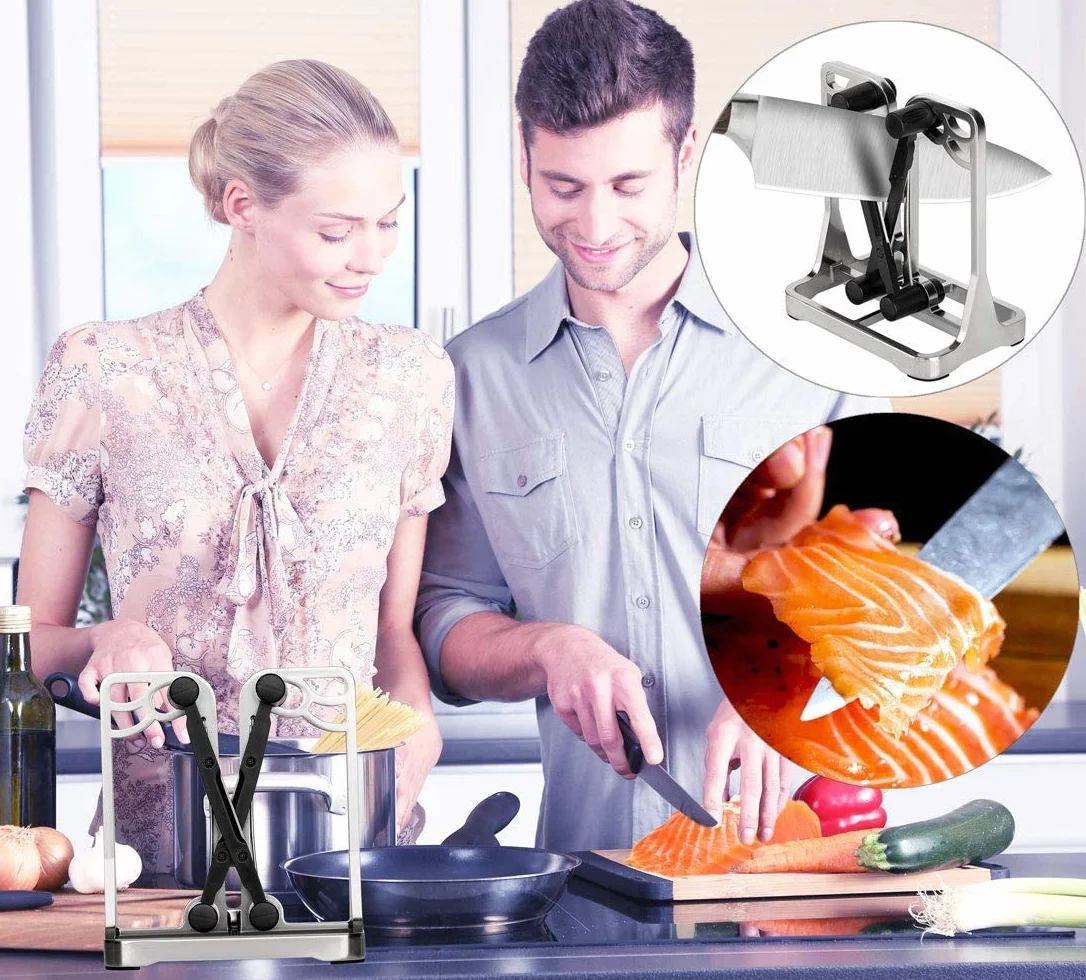Dealswin - Afilador de Cuchillos de Cocina Profesional Manual para Todo Tipo de Herramientas de Cocina - Knife Sharpener