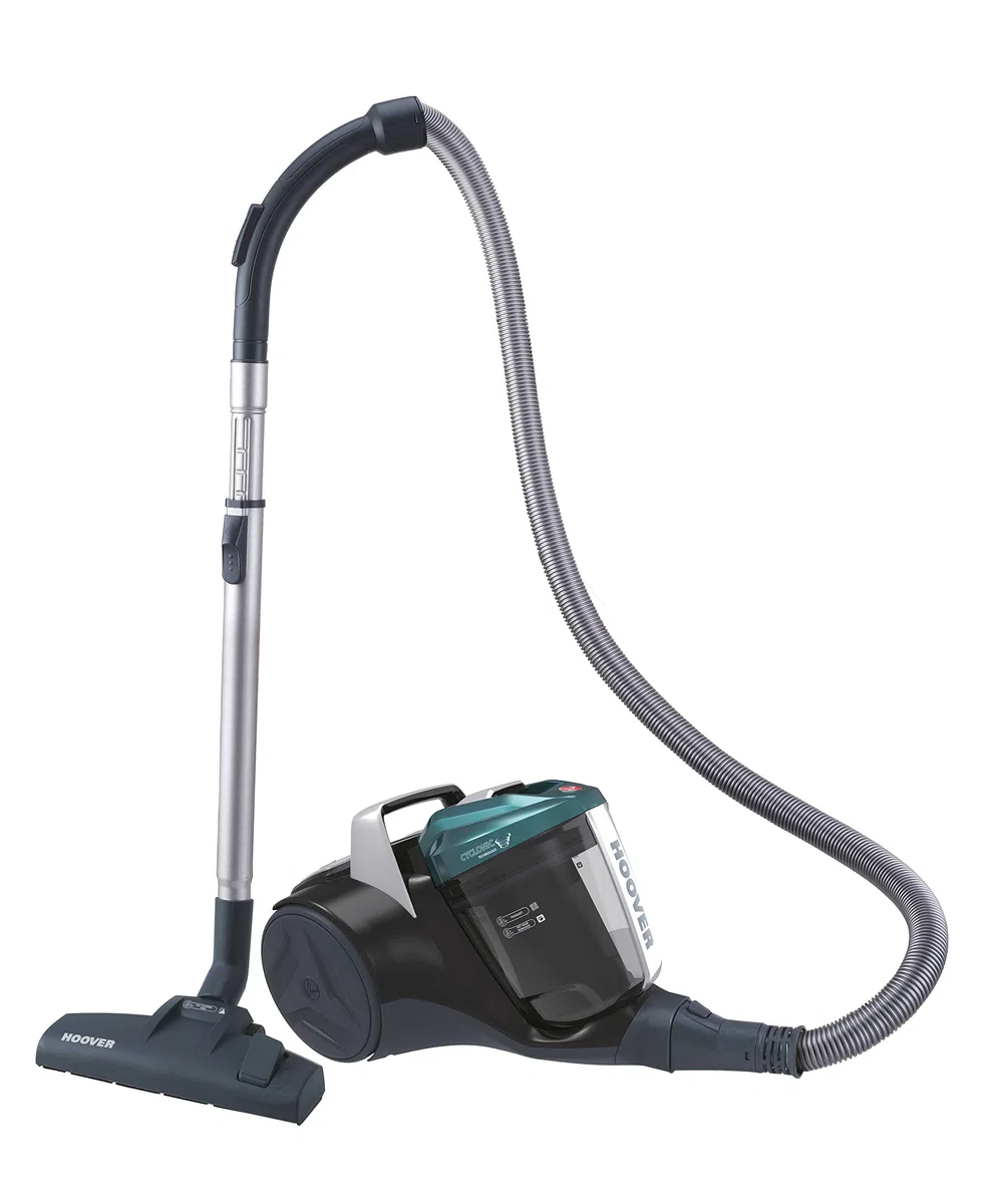 Hoover BR31PET - Aspirador de Trineo sin Bolsa, Potente 700 W, tecnología ciclónica, 2L, Vaciado fácil y rápido, Cepillo Combinado para Suelos Duros y moquetas, turbocepillo Especial para Animales,