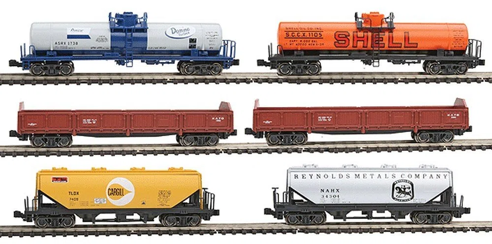 N Mixed Freight Car Set (6)