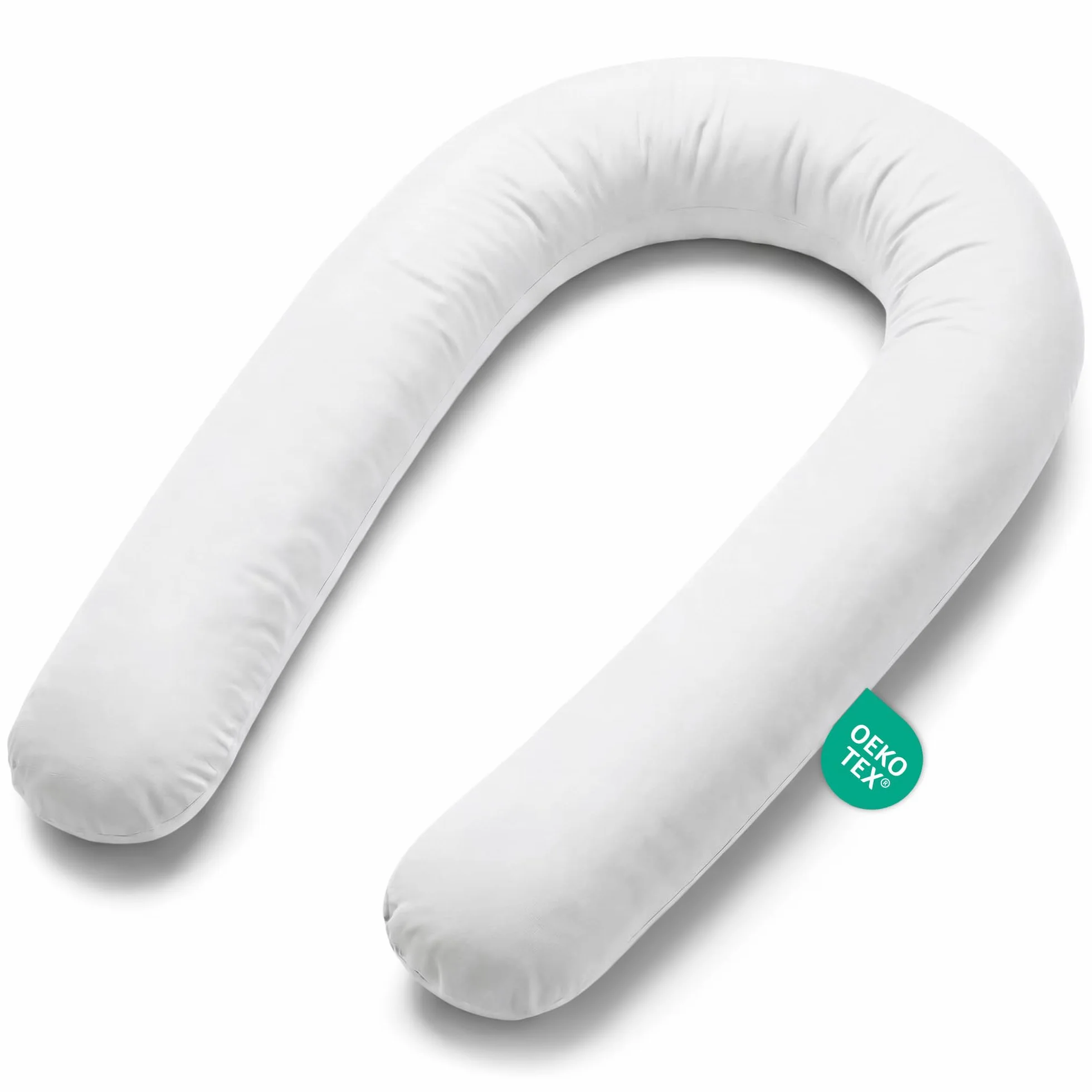 Totsy Baby Almohada para Dormir de Lado algodón 200 cm Algodón - cojin Cervical Enrollable Lavable Cojines Grandes Almohada para el Cuerpo Oeko-Tex Ciervo