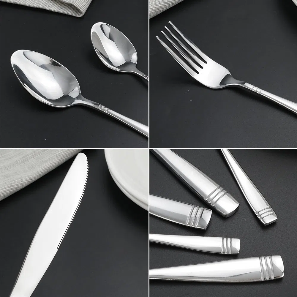 obston 80-piece cubiertes Set Acero Inoxidable, servicio para 16