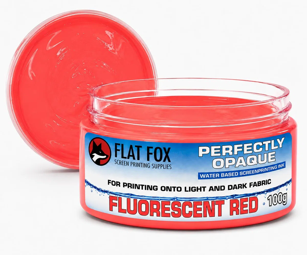 Tinta opaca a base de agua, 100 g (rojo fluorescente)