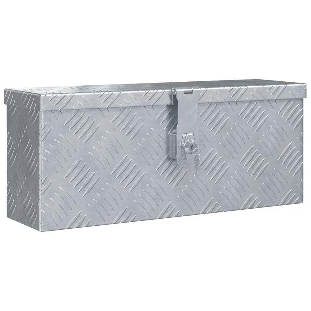Genérico Caja de Aluminio 48,5x14x20 cm Plateada,Bricolaje,Accesorios de Bricolaje,Organización y Almacenamiento de Herramientas,Cajas de herramientas-142935