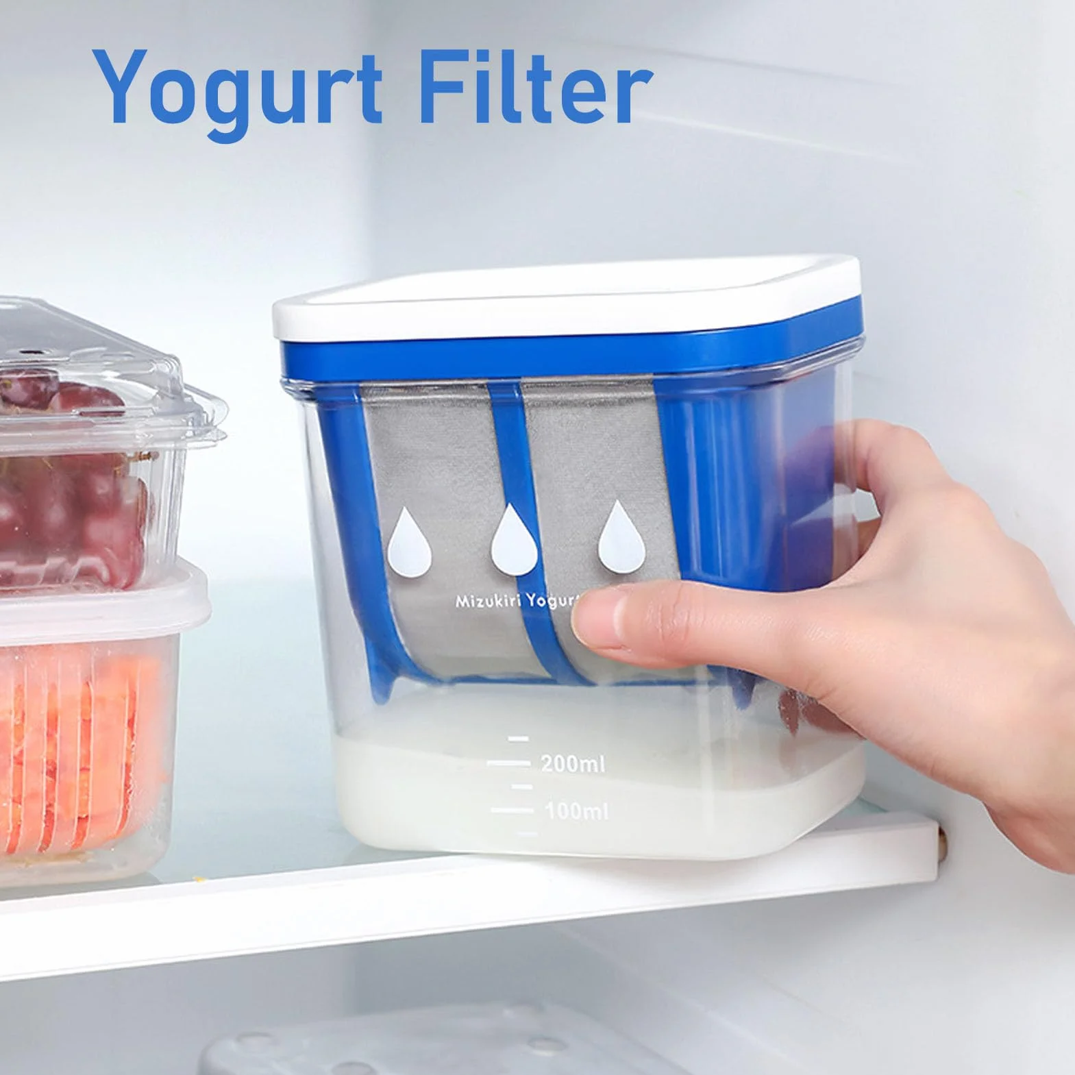 Colador de Yogur, Fabricante de Yogur Griego, Acero Inoxidable Gran Capacidad Separador de Humedad de Yogur Separador de Suero de Colador Filtro de Yogur para Leche de Soja