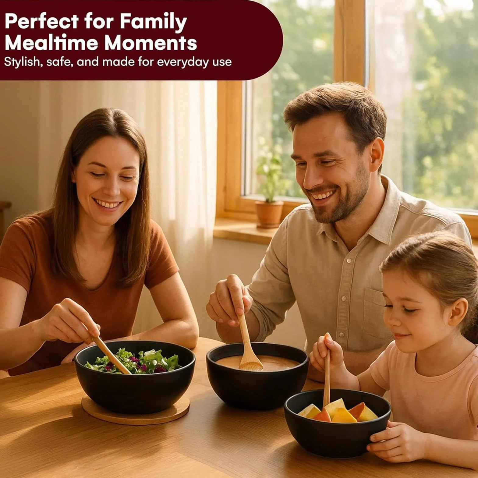 Cuenco Para Mezclar Almacenamiento Servicio Apilables | Recipientes Apilables para Snacks Para Preparar y Almacenar Comida, Ensaladas, Frutas y Verduras, Pan y Aperitivos en la