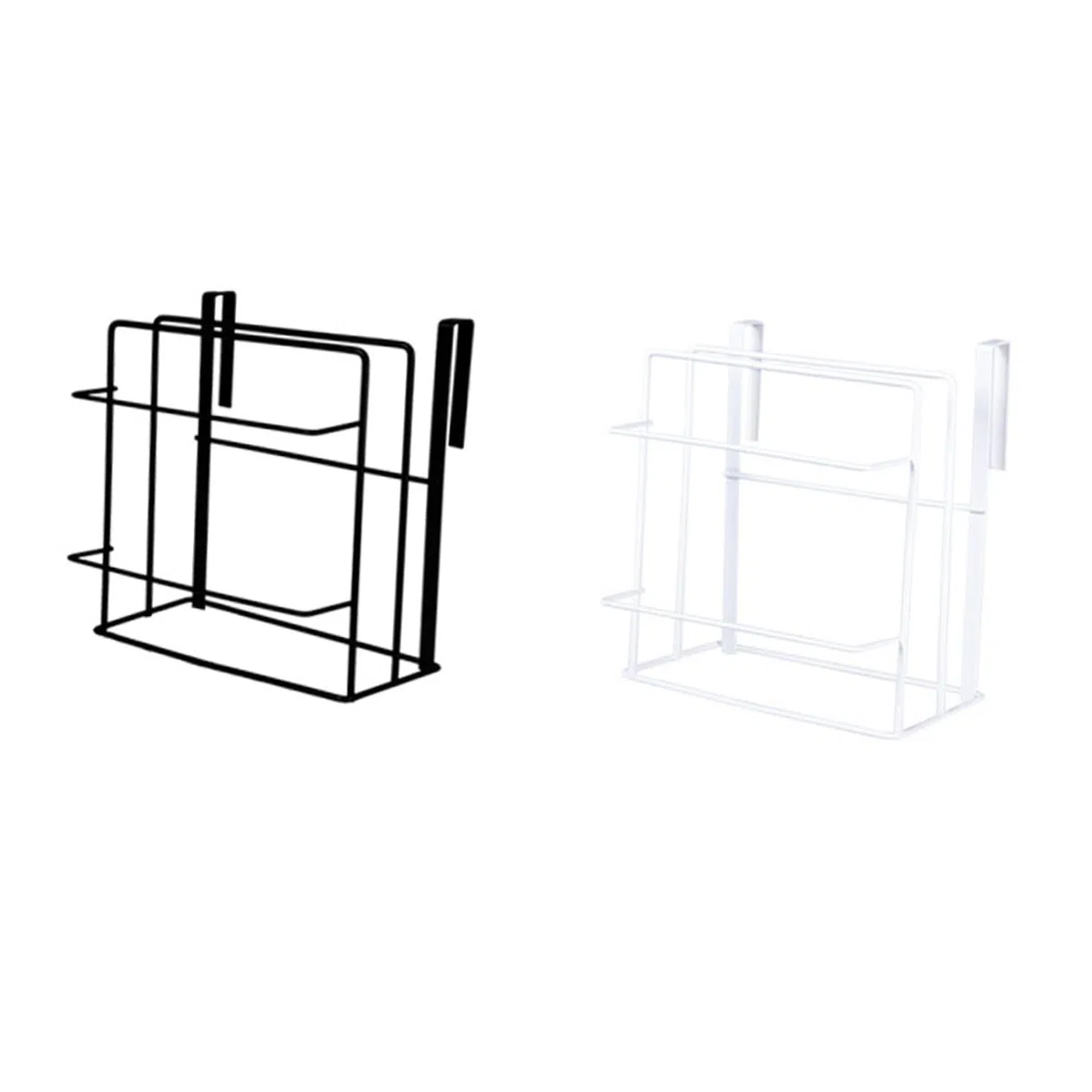 HEALLILY Estante De Pared Para Tabla De Cortar De Doble Piso Con Toallero Y Bandeja De Goteo Organizador De Cocina De Hierro Para Gabinetes Y Encimeras 10.23X8.66X5.90 Pulgadas