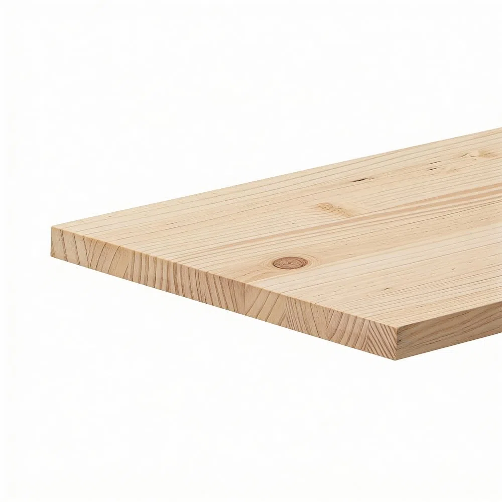 BOX FURNITURE Tablero de Madera de Pino Macizo, 20x120x1.8 cm, Natural, 1.3 kg