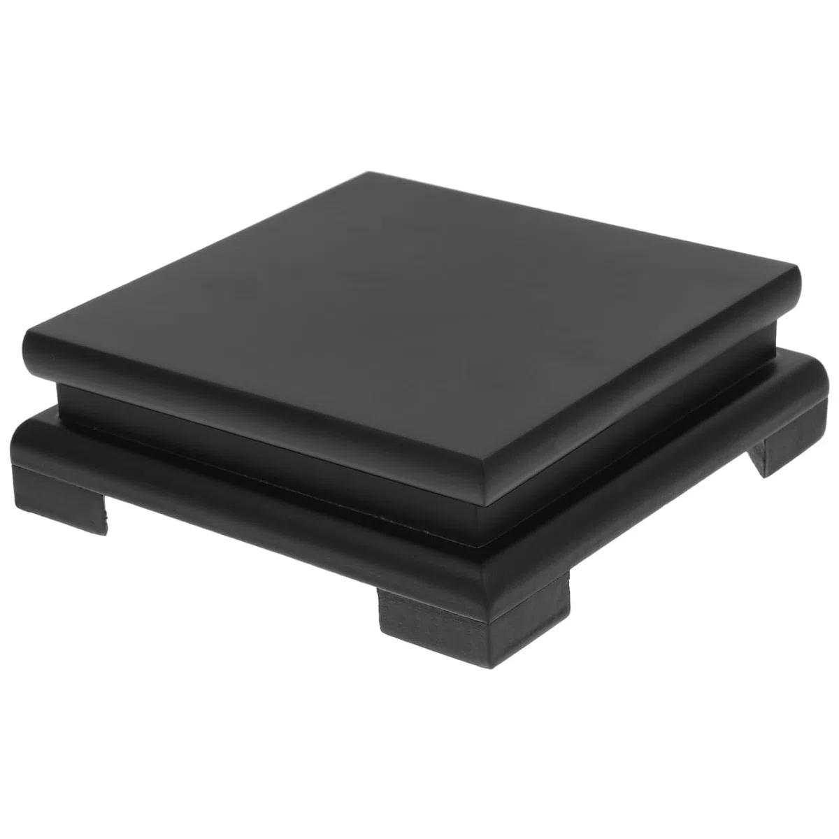 POPETPOP Soporte para plantas chinas, muebles , base de exhibición de madera, base cuadrada para jarrón, lámpara de mesa, base de tetera para estatua de Buda, acuario, pecera, taburete