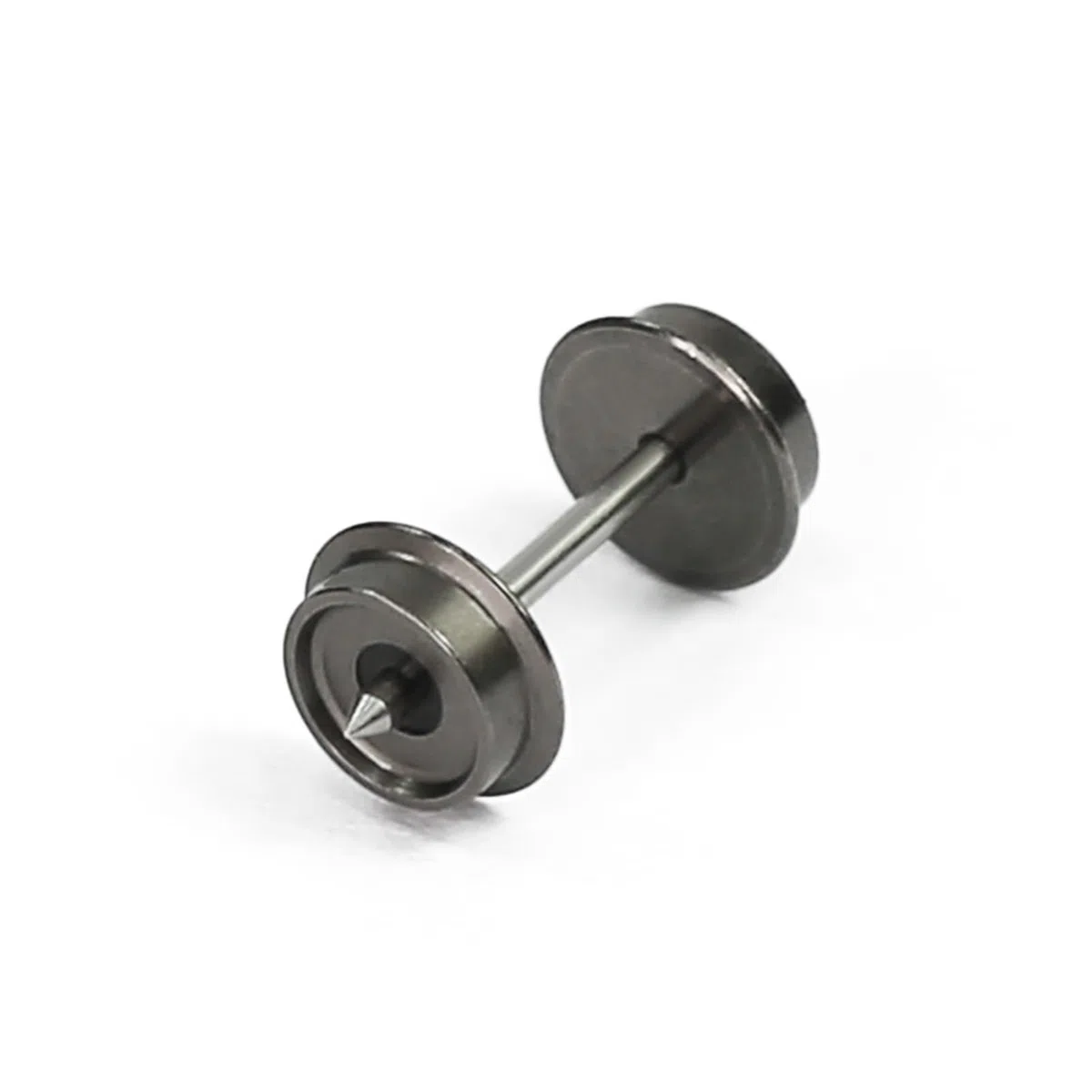 Evemodel 12 piezas carril N 1:160 juegos de ruedas 33" Metal eje DC ruedas para modelo de ferrocarriles