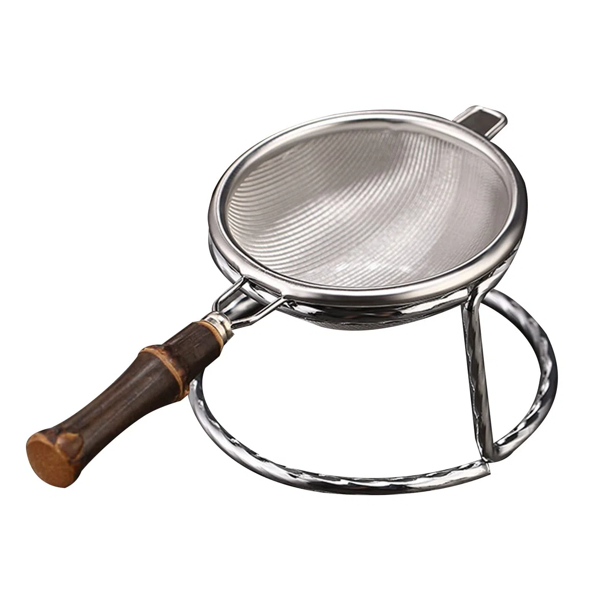 Colador de metal para té, café, filtro de malla fina, pantalla de acero inoxidable con asa, herramienta de cocina, colador de taza de metal con asa, tetera, especias sueltas, utensilio de