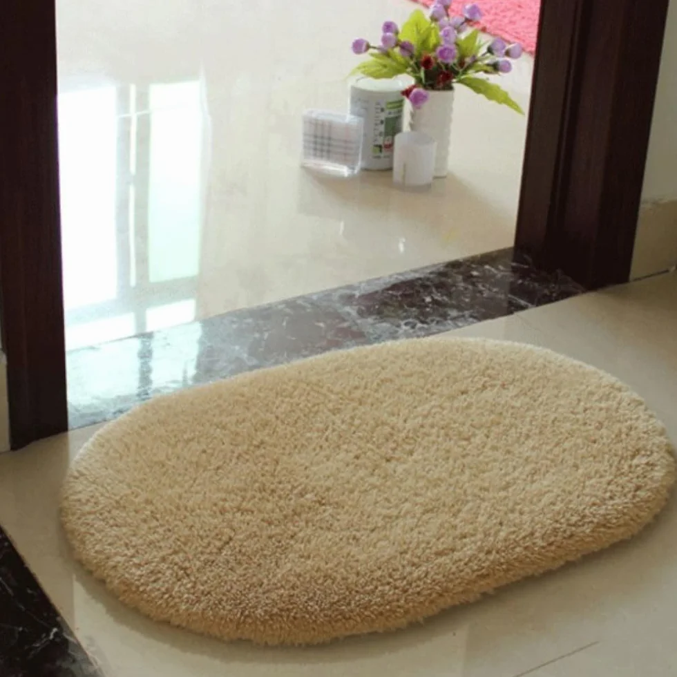 Alfombra de baño antideslizante de felpa y absorbente, 140 x 200 cm, suave para ducha, sala de estar, dormitorio, comodidad acogedora y alta absorción