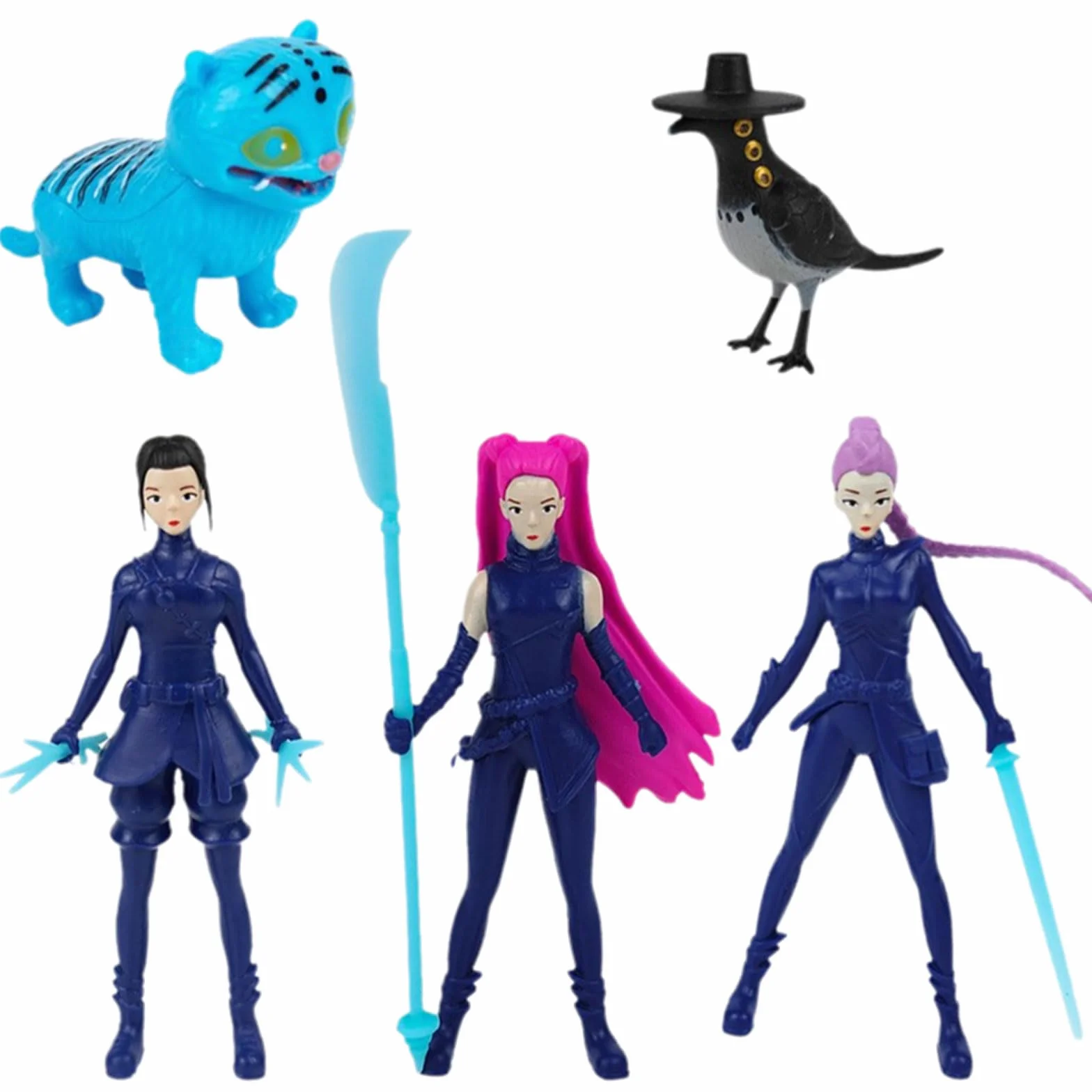 Demo - Set de 5 Figuras de Juguete Merch, Set de Mini Modelos de Anime, Juguetes de colección simpáticos y Divertidos, para Fans de Hunte y Regalos de cumpleaños