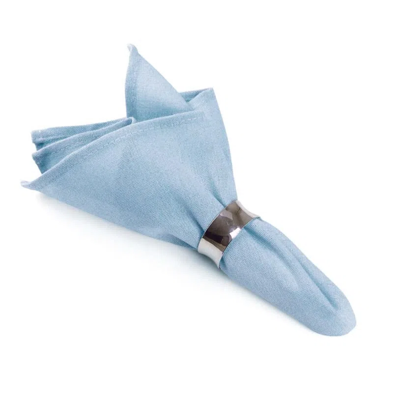Servilletas de tela azul claro, 100 unidades, 40 x 40 cm, algodón